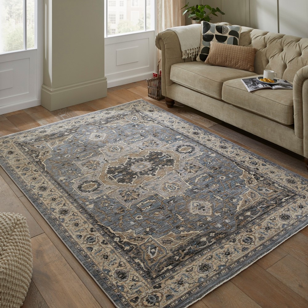 Legacy LEG04 Traditional Persian Rugs by Concept Looms in Blue Beige